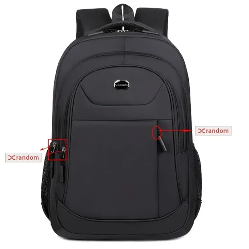 Versatile Men's Practical Backpack Multi-Color Option Multi-Pocket Adjustable Strap Lightweight for Daily Use Work Bag