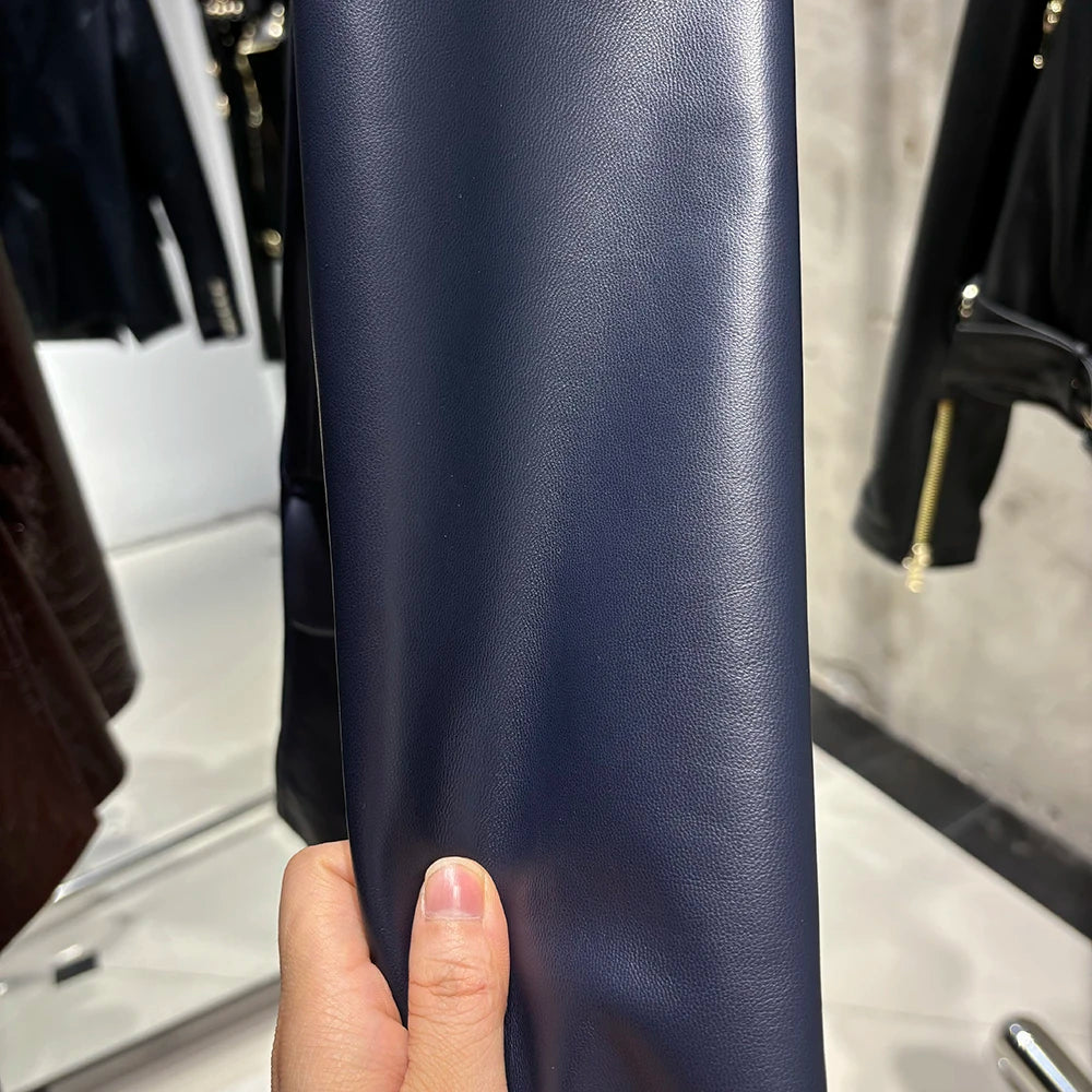 YOLOAgain Real Leather Jacket Women Leather Blazer Spring 2025