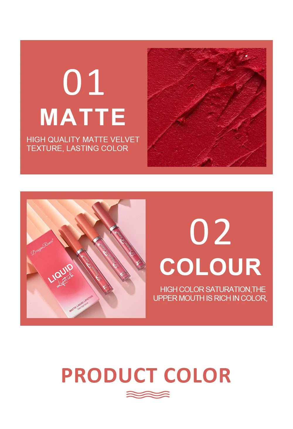 3 PCS Liquid Lipsticks Set Long Lasting Make Up For Women Korean Beauty Cosmetics Matte Lipsticks Waterproof Long lasting