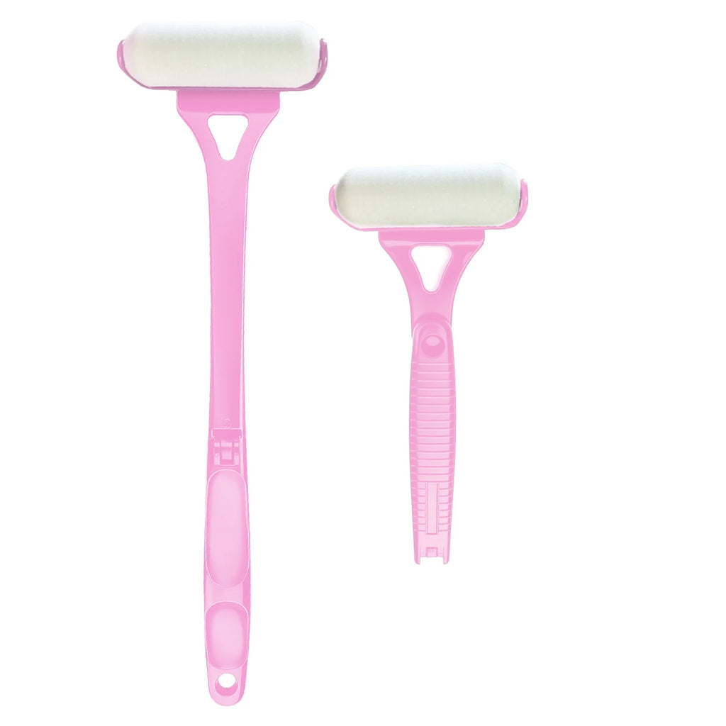 Lotion Applicator Self Sunscreen Tanning Back Applicator Stick Portable Long Handle Foldable With Two Replacement Heads
