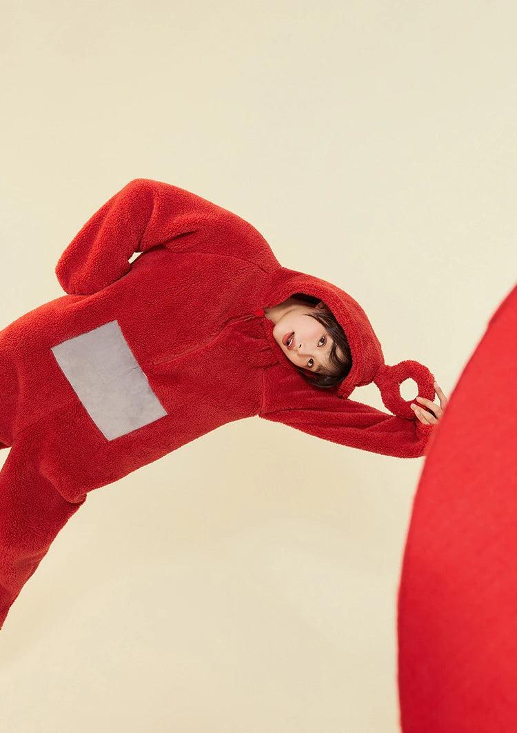 Adults Kids Onesies Soft Long Sleeves Pajamas Dipsy Tinky Winky Po Lala Costumes Home Clothes Women Unisex Homewear