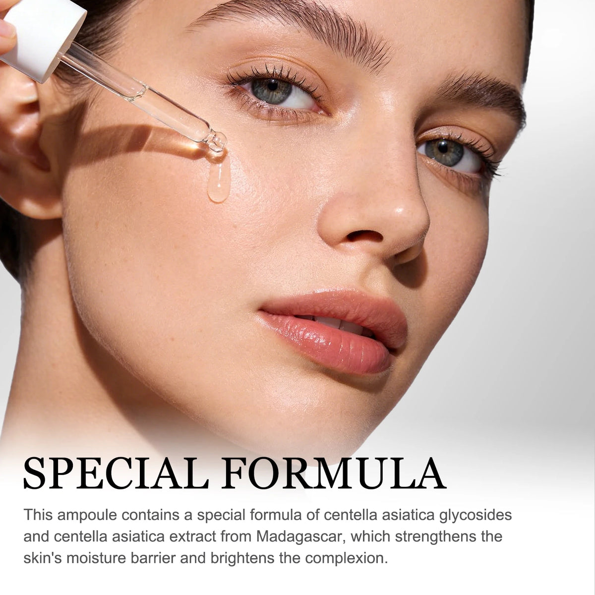 Madagascar Skin Tone Perfector Brightening Ampoule 55ml - Centella & Niacinamide Serum Hydrates, Soothes & Enhances Radiance.