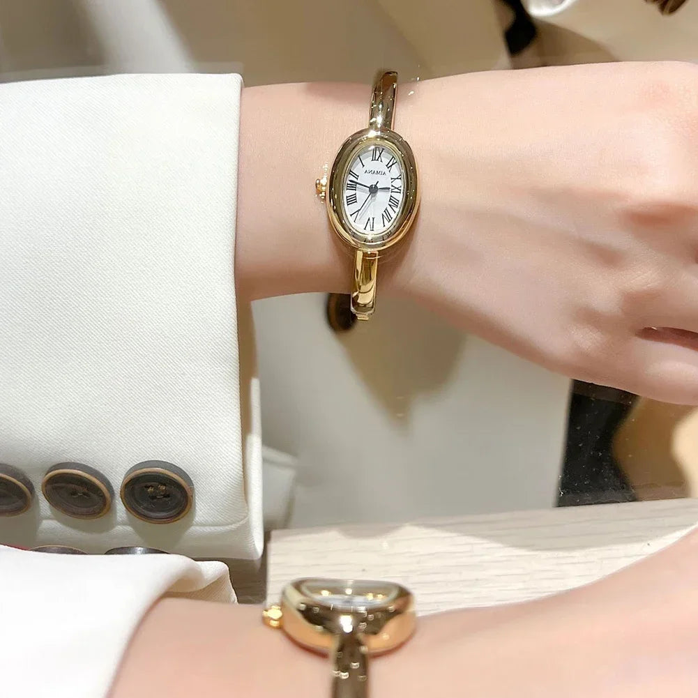 Famous Brand Gold Bracelet Watch Fashion Small Dial Stainless Steel Strap Ladies Girl Gift Wristwatches Relojes Para Mujer