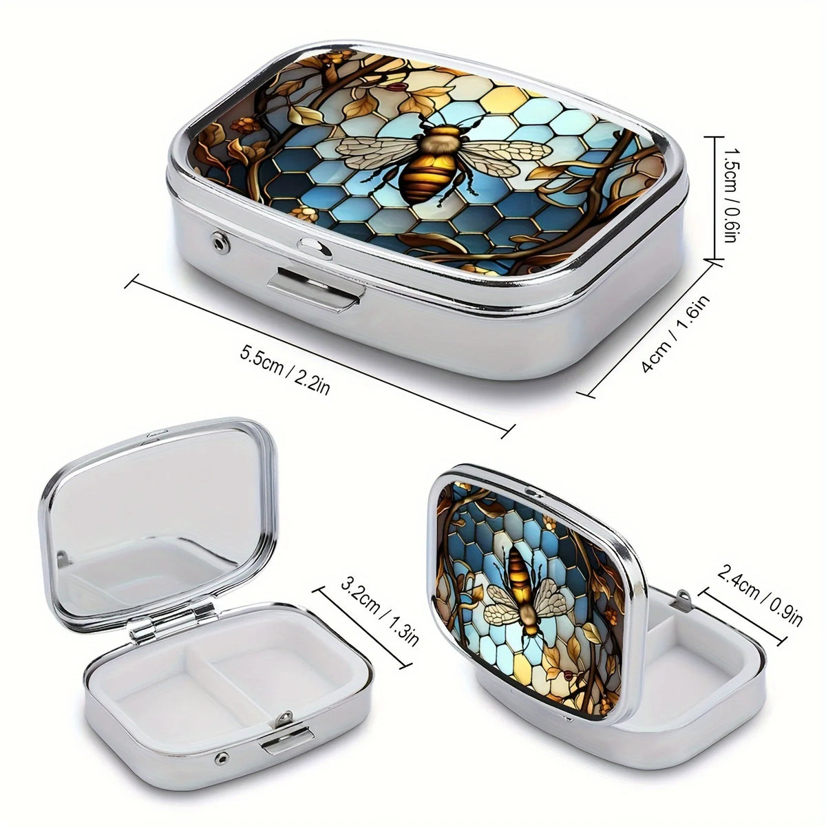 Travel Cases Lovely Colored Medicine Metal Jewelry Organizers Household Holder Iron Cabinet Small Pill Container