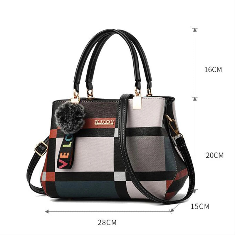 PU Leather Casual Crossbody Bags for Women Ladies Luxury Designer Tote Handbag Female Large Capacity Travel Shoulder Bag Sac