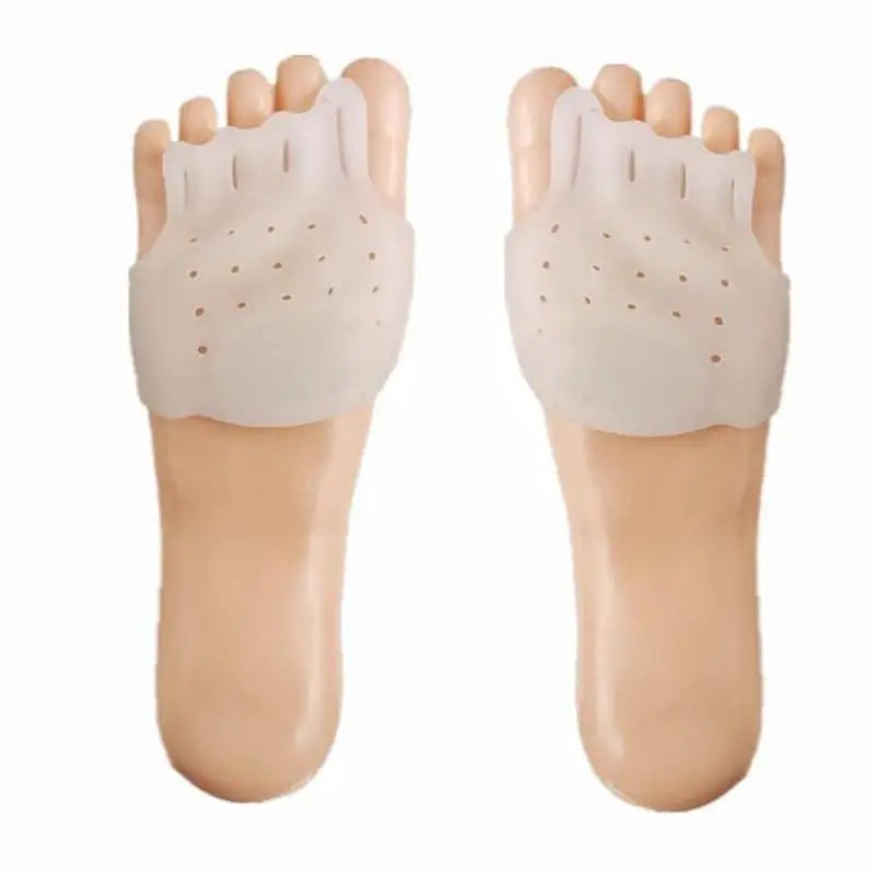 Five-Hole Toe Separator Thick Breathable Forefoot Foot Pad Arch Support Cushion Insert Accessory for Daily Shoe Use