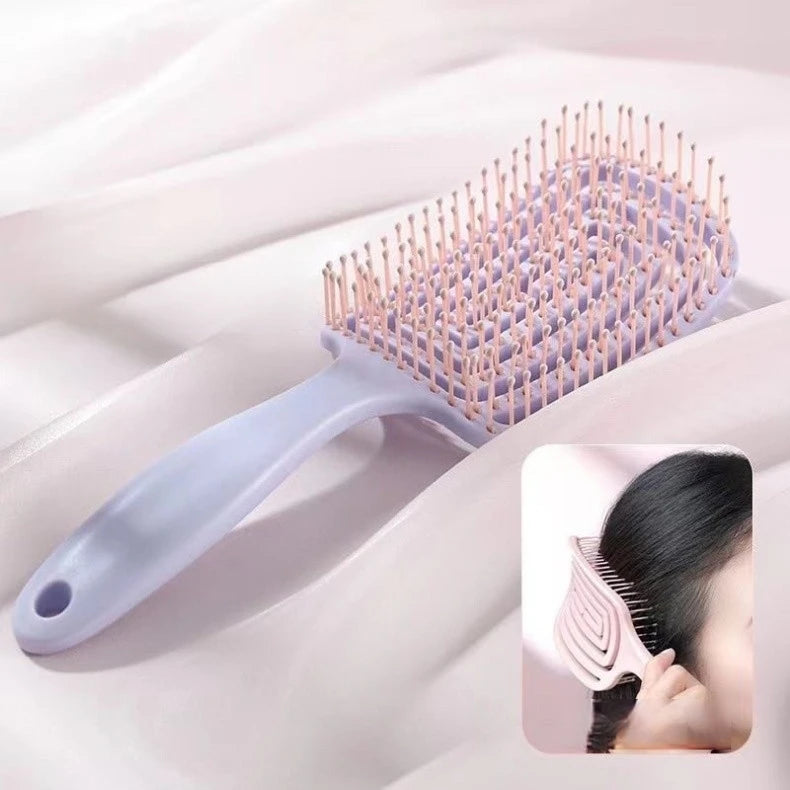Women Salon Detangling Hair Brush Anti Static Scalp Exfoliating Massage Comb Wet Hair Styling Hairdressing Tool 1pc