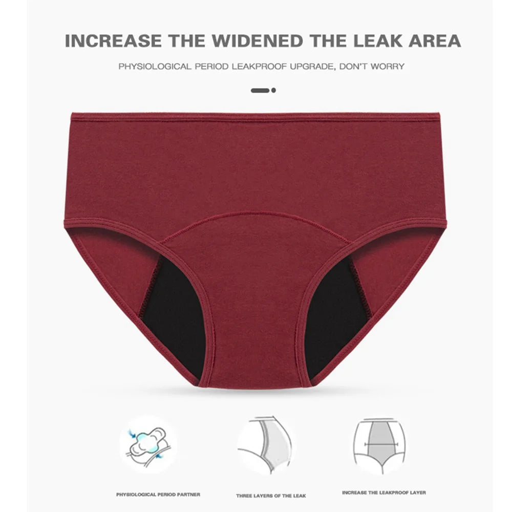 Very Abundant Menstrual Panties Woman Breathable Women's cotton briefs Low Waist Physiological Period Underwear For Women