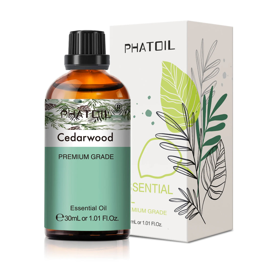 PHATOIL 30ml Lavender Peppermint Vanilla Tea tree Essential Oils for Aromatherapy Candle Making Natural Eucalyptus Aroma Oils