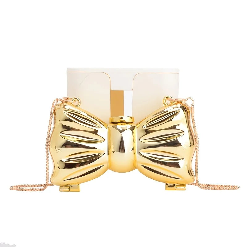 Golden Evening Bag Purses and Handbags Luxury Designer Shoulder Bags Funny Shape Party Wedding Round Acrylic Shiny Clutch Purse