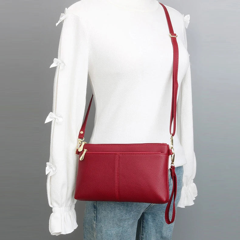 Fashion Women Clutch Bag PU Leather Crossbody Bags Small Shoulder Handbag Female Mobile Phone Purse Bags