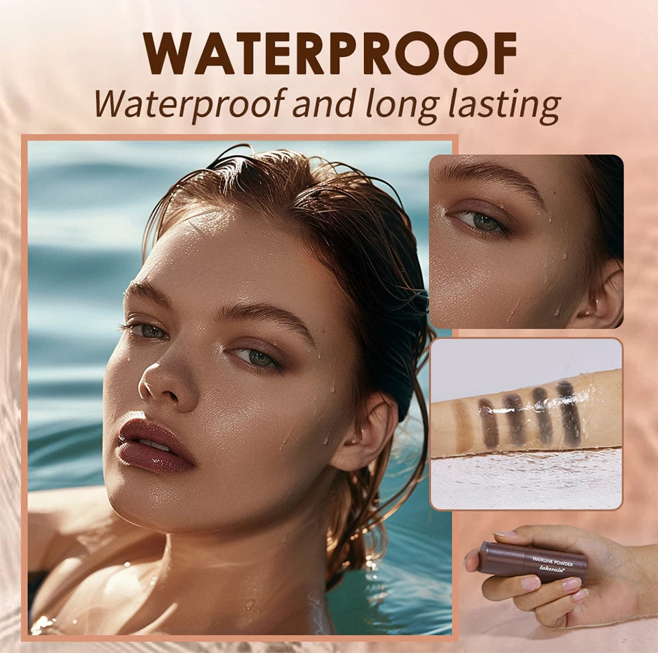 Waterproof Hairline & Root Concealer Pen – Instant Grey Coverage with Easy Blend Powder Stick for Normal Hair