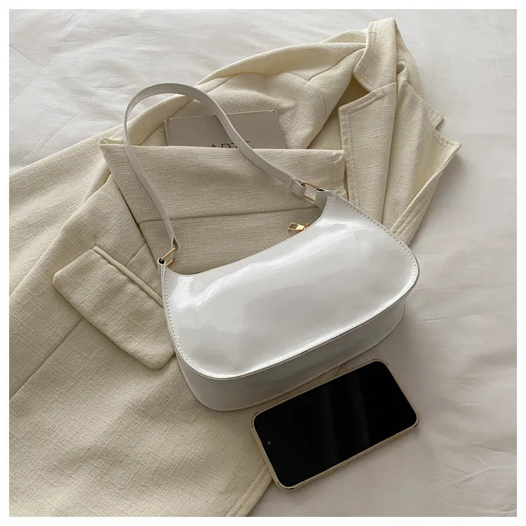 New Simple Casual Underarm Women's Bag Foreign Textured Hand Carry Small Square Bag Fashion Versatile Commuter Shoulder Bag