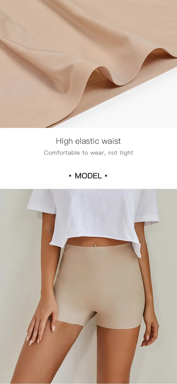 Hot Sale Seamless Ice Silk Solid Biker Shorts Boxer Short Leggings Sports Yoga Pants Seamless Women Shorts Panties
