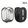 Mesh Pop-up Laundry Basket, Foldable Dirty Clothes Storage Basket, Large Capacity Storage Basket