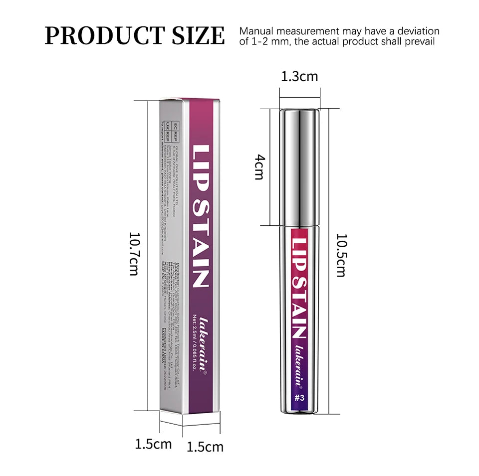Peel Off Lip Stain – Long-Lasting Waterproof Lip Tint | No Transfer, Non-Stick Cup