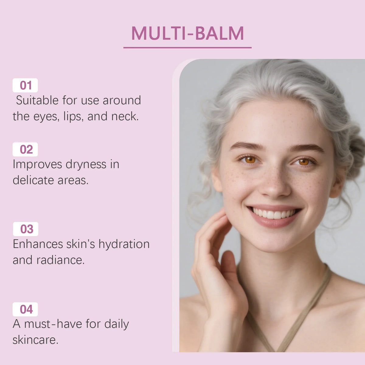 Calcium Multi Balm Stick Collagen Hydrating Glow Face Neck Moisturizer
