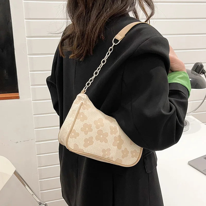 Fashion Felt Shoulder Bags for Women Small Casual Underarm Bag Female Hand Crossbody Bags for Women