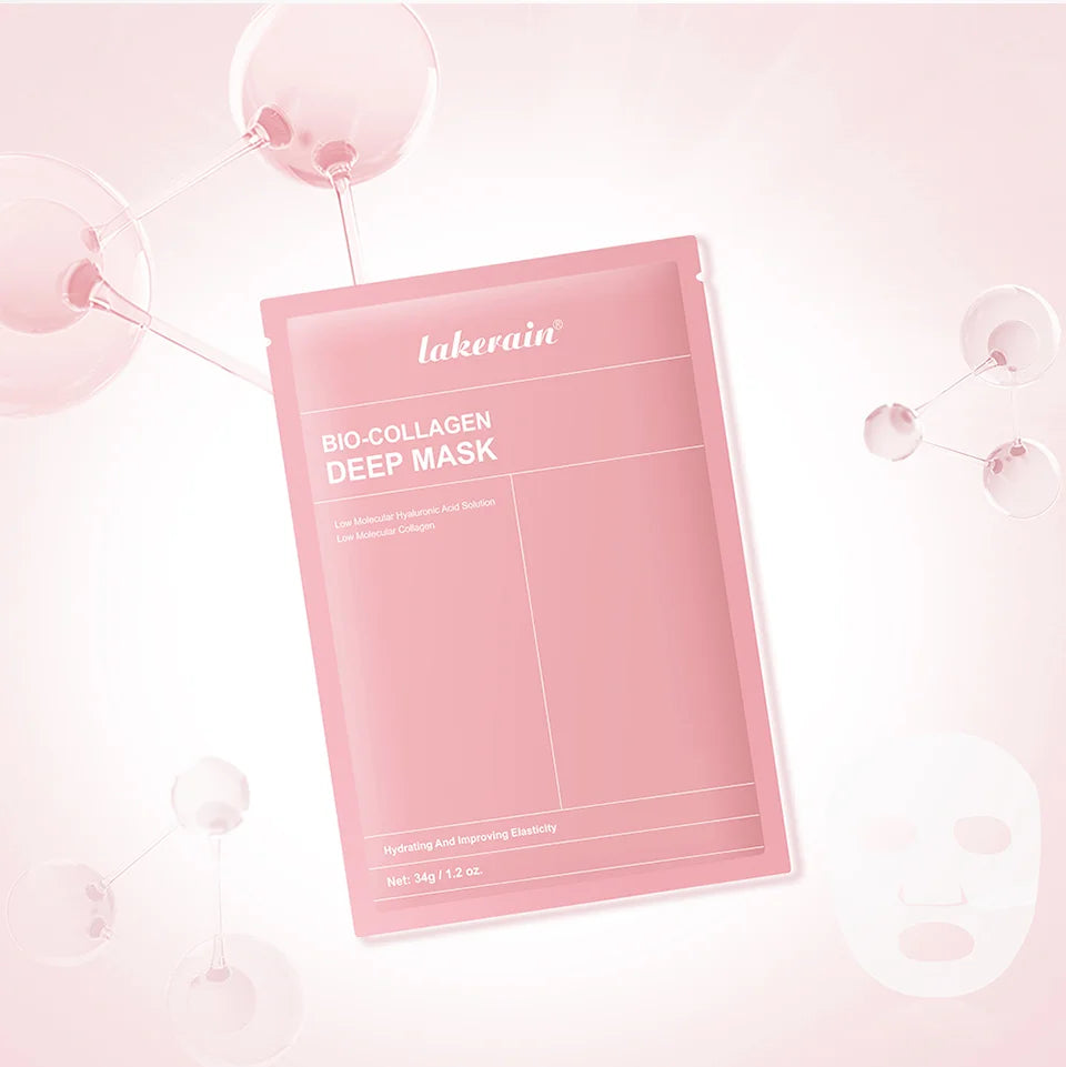 Bio-Collagen Real Deep Mask Supplement Collagen Hydrating Overnight Hydrogel Mask Elasticity Improvement Pore Minimizing Firming