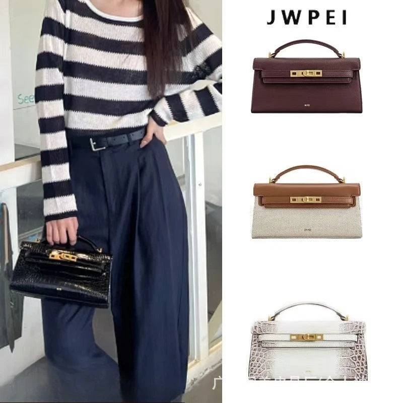 JW PEI Handbag, Crocodile Pattern, New Style, High-end, Handbag/crossbody Bag for Women