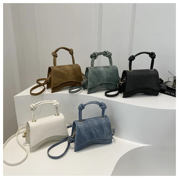 Fashionable Women's Shoulder Bag Pure Color Trendy Crossbody Bag Simple Casual Diagonal Bag Small Square Bags for Autumn bolsos