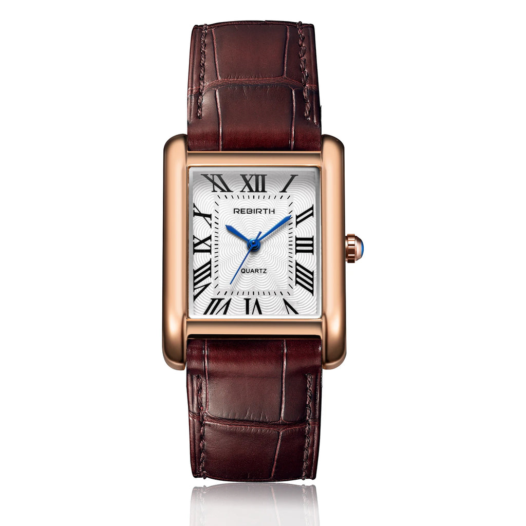 Retro-Style Simple Small Square Watch with Roman Numerals, Trendy and Artistic Quartz Movement Wristwatch