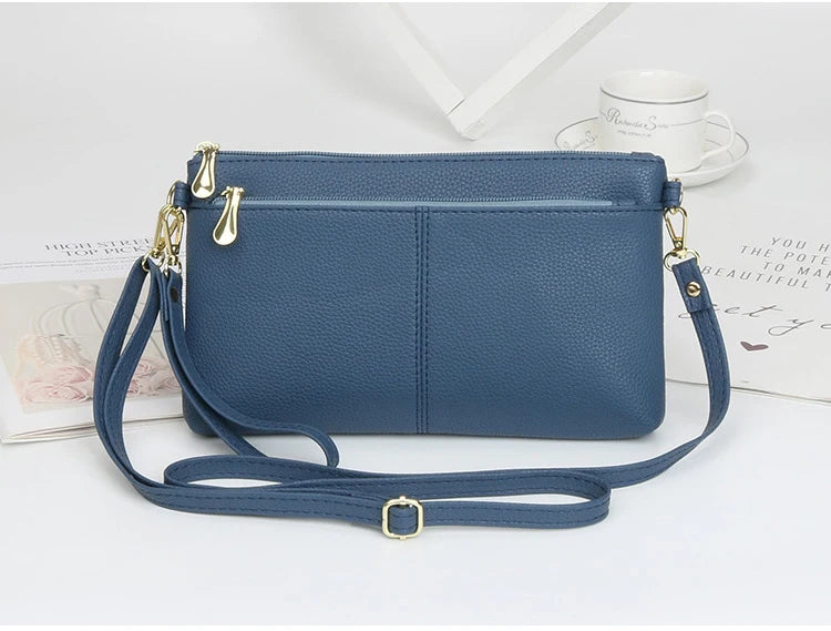 Fashion Women Clutch Bag PU Leather Crossbody Bags Small Shoulder Handbag Female Mobile Phone Purse Bags