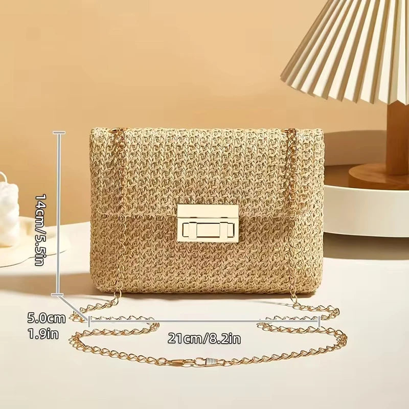Crossbody Bag for Women Chain Strap Banquet Stylish Accessory Shoulder Bag for Day-to-Night Outfits