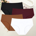 4Pcs/Set Comfort Cotton Panties Women High Waist Briefs Seamless Underwear Breathable Underpants Plus Size Panty S-2XL Intimates