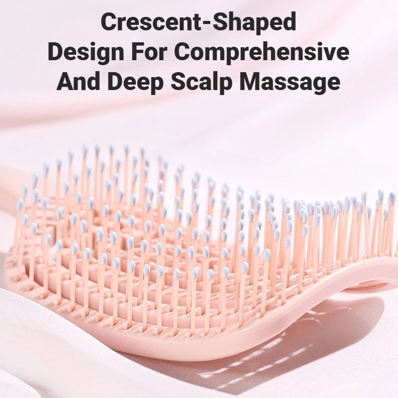 Women Salon Detangling Hair Brush Anti Static Scalp Exfoliating Massage Comb Wet Hair Styling Hairdressing Tool 1pc