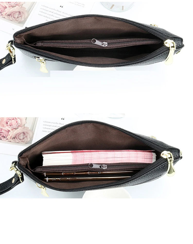Fashion Women Clutch Bag PU Leather Crossbody Bags Small Shoulder Handbag Female Mobile Phone Purse Bags