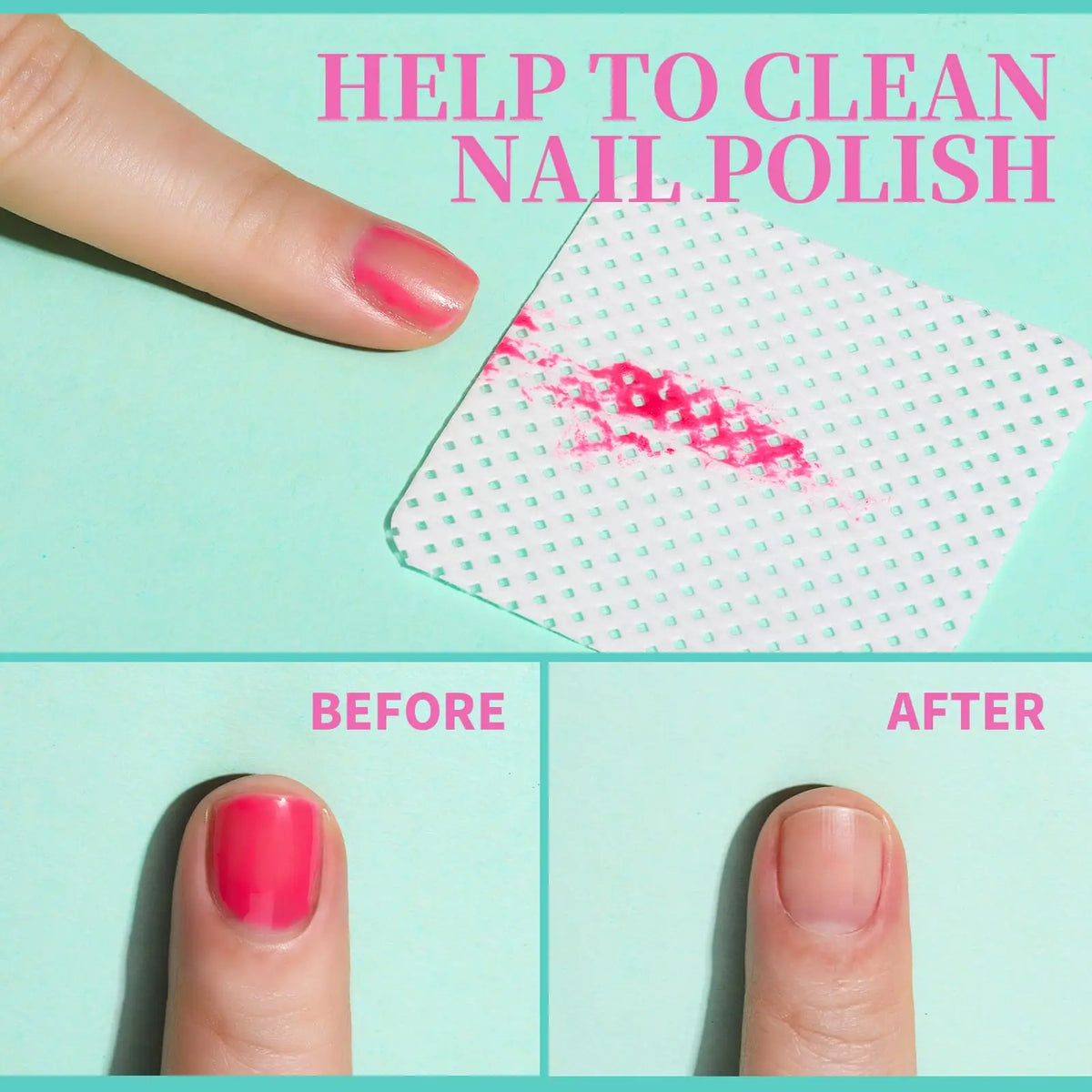 200Pcs/Box Lint Free Nail Wipes Eyelash Extension Glue Wipes Cleaner Cloth Non-Woven Fabric Nail Gel Remover Cotton Pad