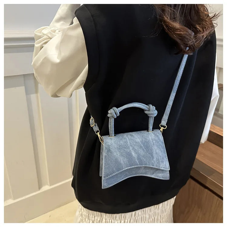 Fashionable Women's Shoulder Bag Pure Color Trendy Crossbody Bag Simple Casual Diagonal Bag Small Square Bags for Autumn bolsos
