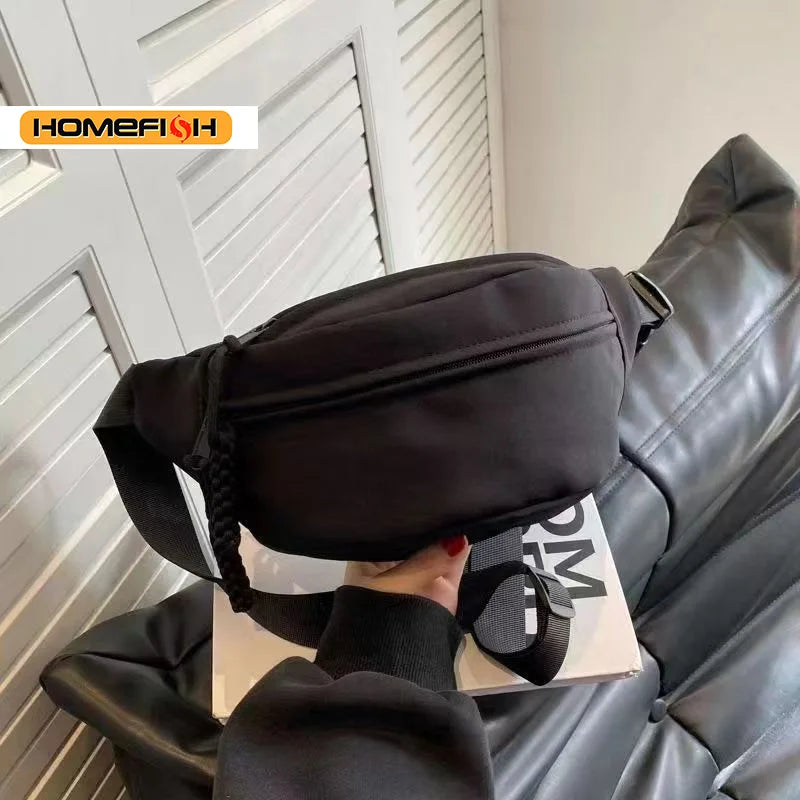HOMEFISH Men Women Casual Crossbody Chest Bag Versatile Sport Sling Bag