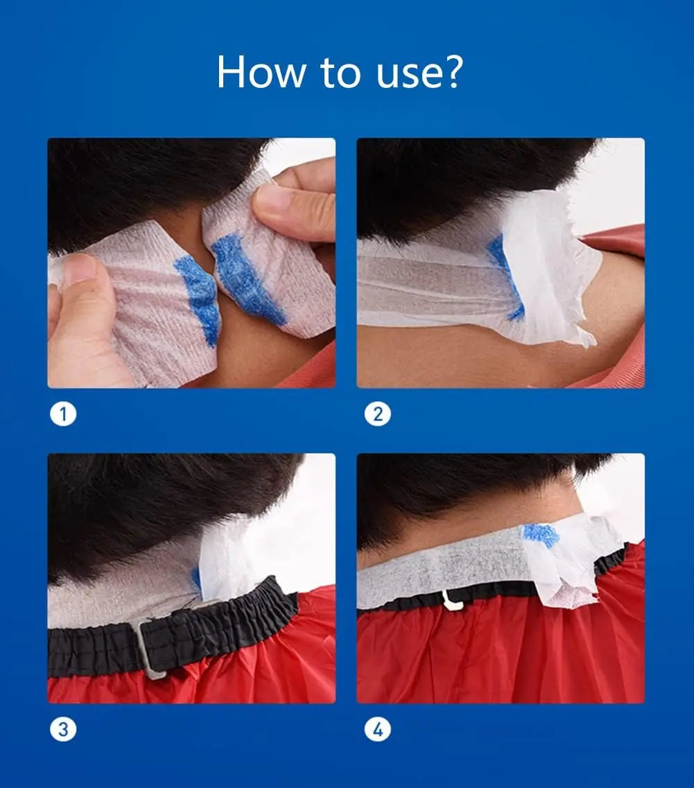 1/2/5 Rolls Disposable Barber Neck Strips Professional Paper Neck Band Protector Hairdressing Accessory Tool for Hair Cutting