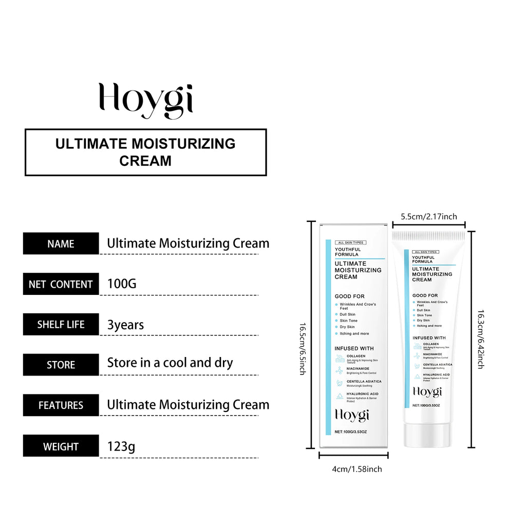 Centella Moisturizing Cream Hyaluronic Acid Daily Nourishing Cream Strengthen Barrier Rejuvenation Oil Control Brighten Skin Car