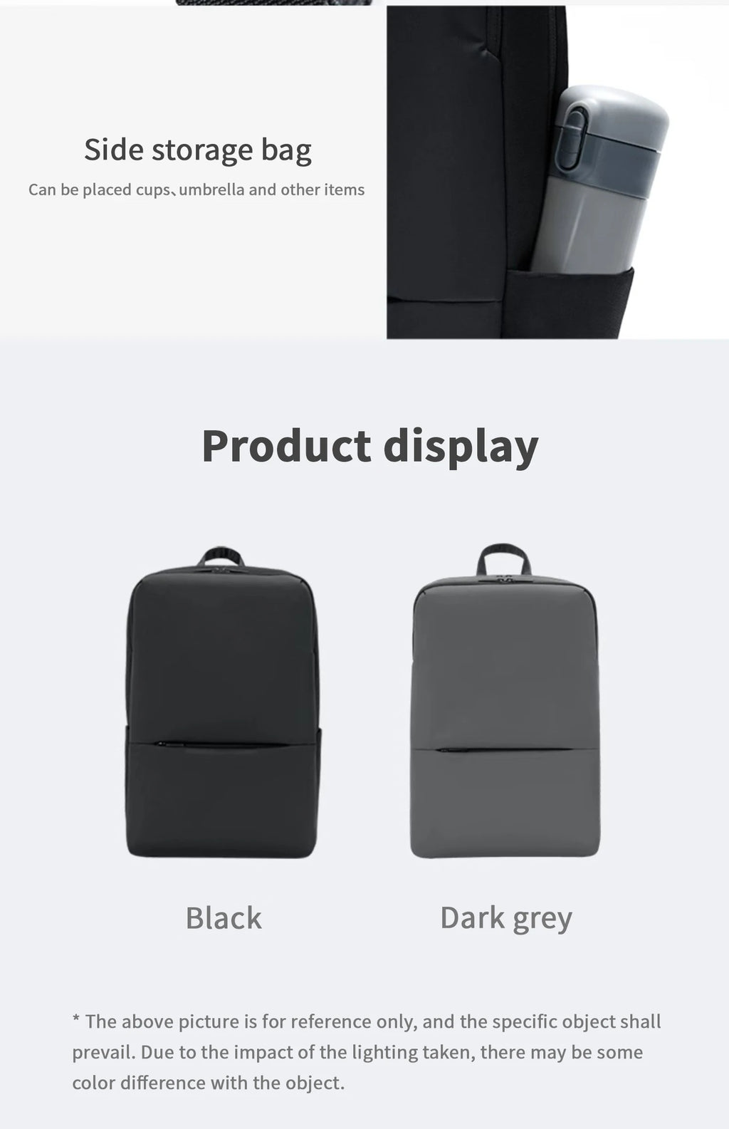 Xiaomi Classic Business Backpack Fashion Laptop Bag for Men and Women Travel Large Capacity Backpack.