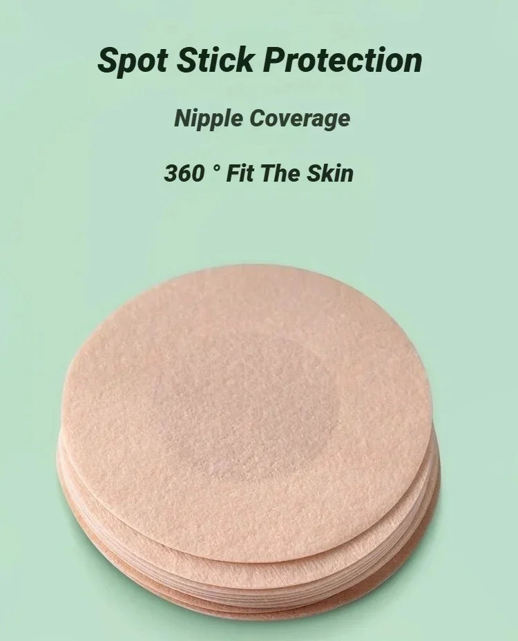 CHUANGERM Women Nipple Cover Chest Stickers Seamless Breathable Self-Adhesive Comfortable Invisible Coverage