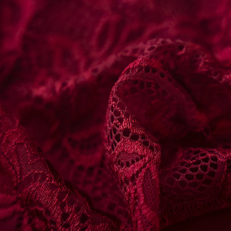 3PCS/Set Luxury Floral Embroidery Lace Panties Women Briefs Sexy Hollow Lingerie Female Underwear Ladies Breathable Underpants