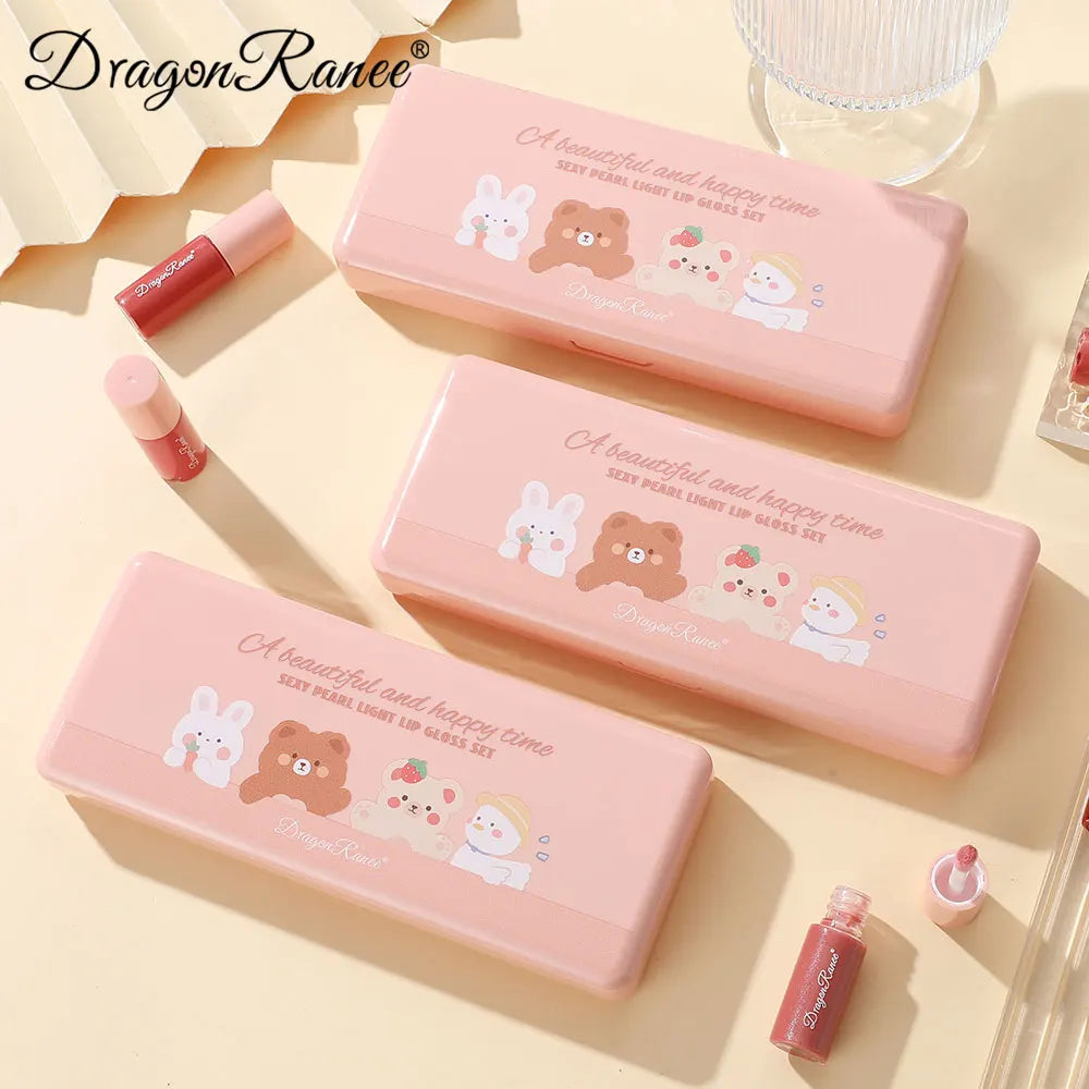 Shimmering Lip Glosses, Easy-To-Apply Lip Glaze, Non-Stick, Non-Fading, Moisturizing, Shiny Lip Gloss