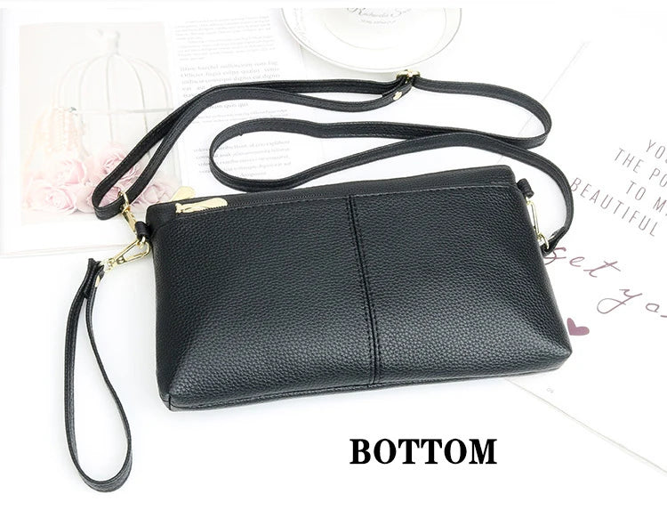 Fashion Women Clutch Bag PU Leather Crossbody Bags Small Shoulder Handbag Female Mobile Phone Purse Bags