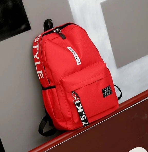 Fashion Trend Backpack for Men and Women Junior High School High School Student Bag Large Capacity Korean Version of Th