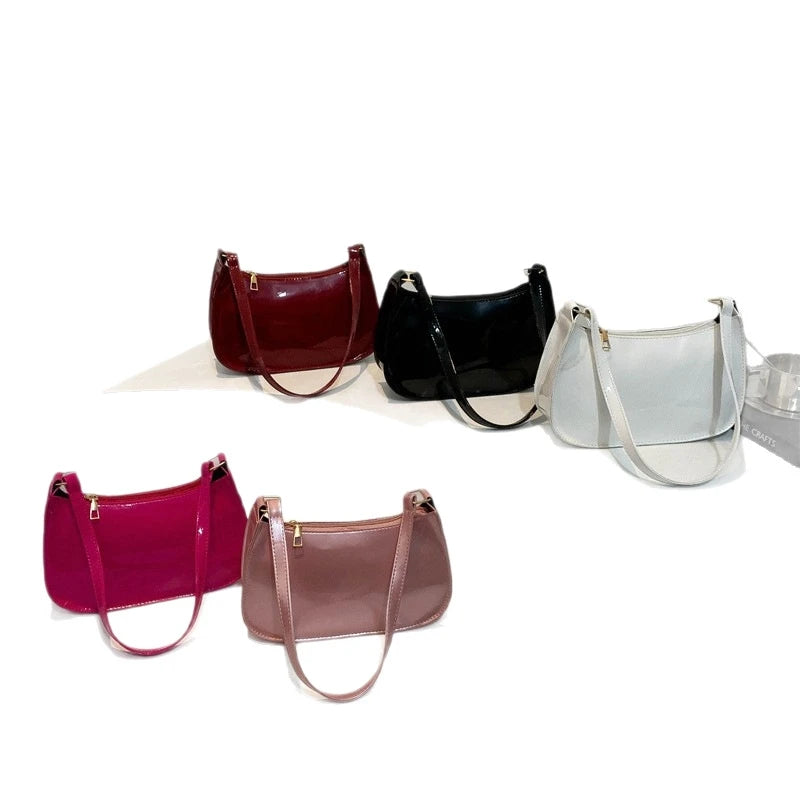 New Simple Casual Underarm Women's Bag Foreign Textured Hand Carry Small Square Bag Fashion Versatile Commuter Shoulder Bag
