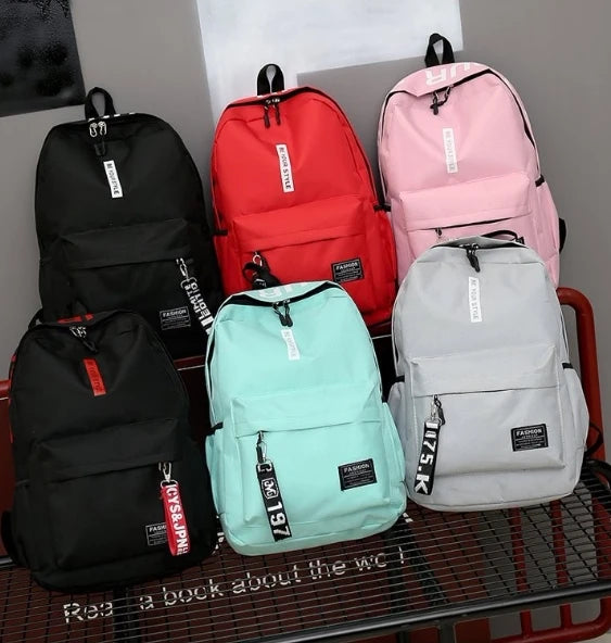 Fashion Trend Backpack for Men and Women Junior High School High School Student Bag Large Capacity Korean Version of Th