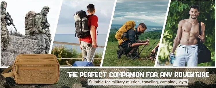 Tactical Travel Toiletry Bag For Men Women Outdoor Hygiene Organizer Bag Molle Attachment Tool Pouches Hanging Small Dopp Kit Mens Shaving Kit Shower Bag For Camping Fishing Hiking Gym Multi Purpose Outdoor Wash Gear Storage