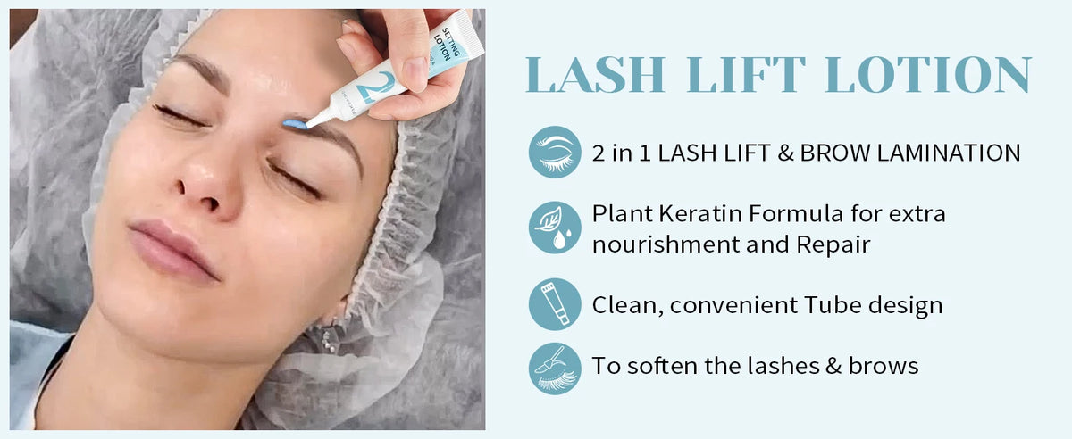 LOMANSA 10ml Fix Perming Tube Set Lash Lift Brow Lamination Perm Fixation Setting Lotion