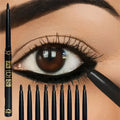 3PCS/9PCS Long-Lasting Waterproof Black Eyeliner Pencil -Smudge-Proof Sweat-Resistant for Bold Eye Makeup, Ideal Gift