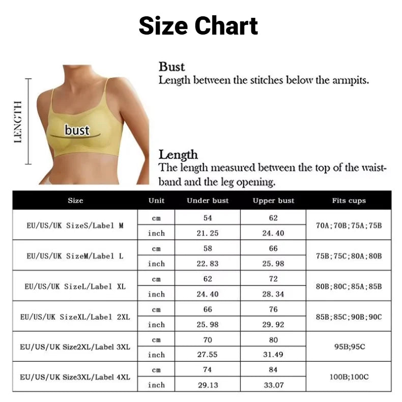 CHUANGERM Women's Ultra‑Thin Breathable Ice Silk Seamless Halter Vest Top Bra Lingerie Back Wraps For Small Breasts