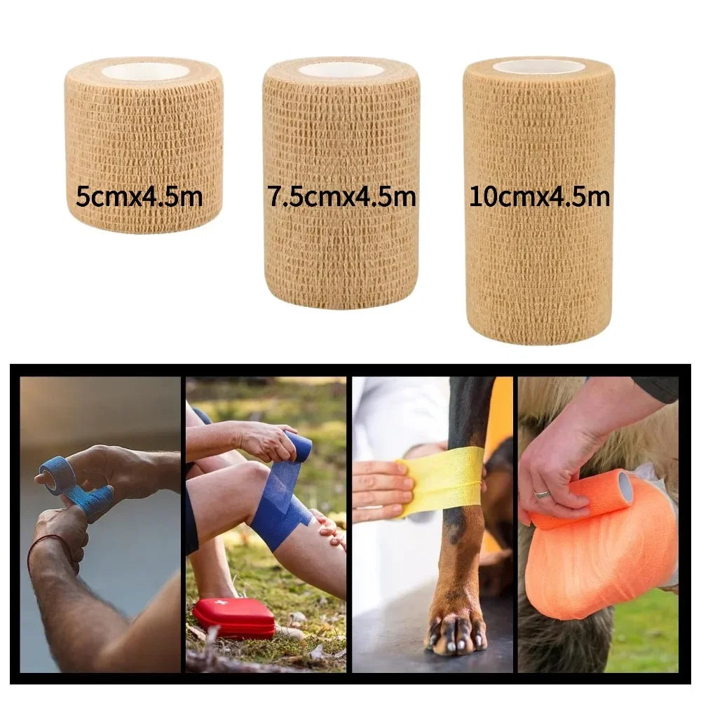 New Hot Elastic Bandage Elastoplast Self Adhesive Tape Sports Protect Wrist Palm Finger Arm Shoulder Knee Ankle Pets Leg Tattoo