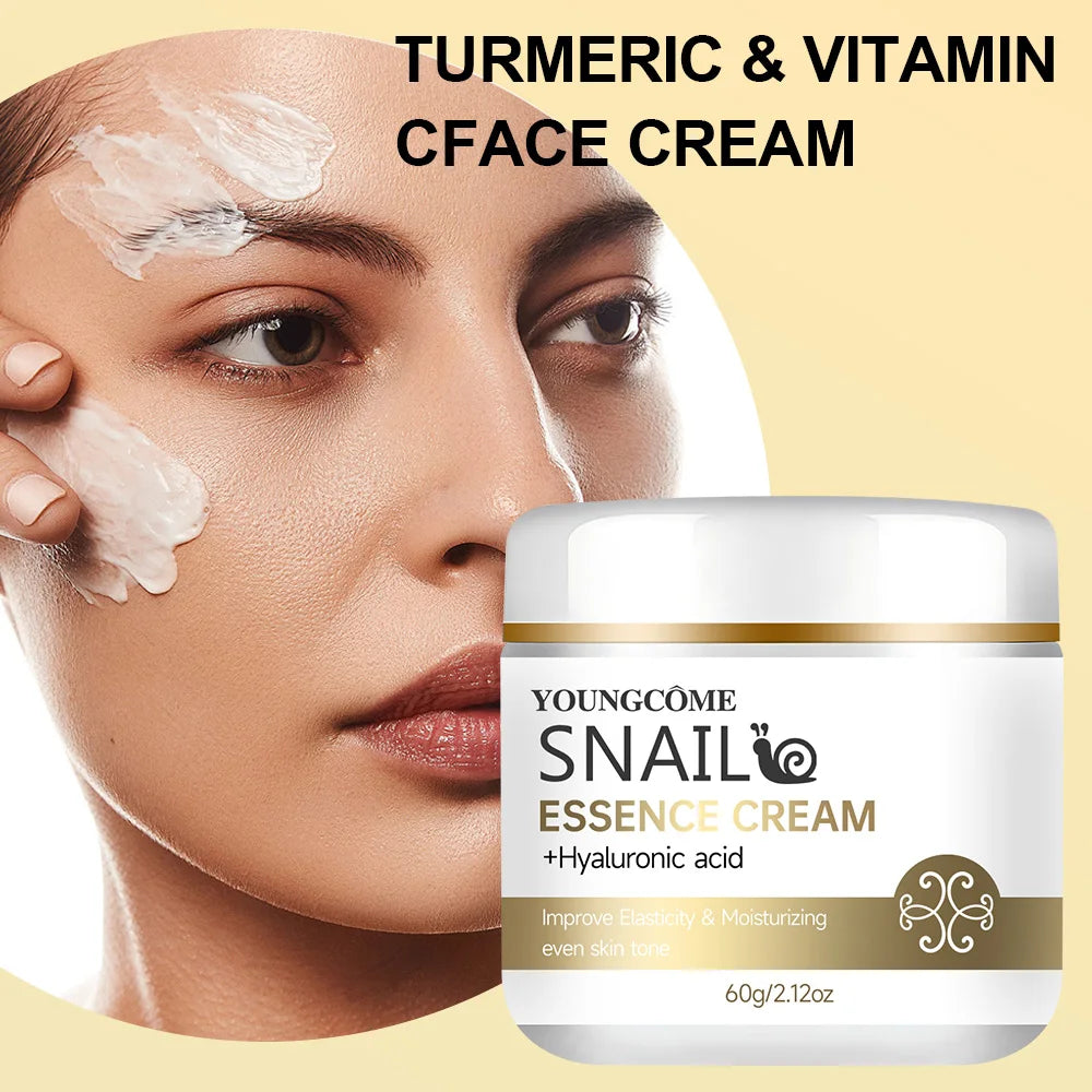 Snail essence Cream with Hyaluronic Acid, Retinol Moisturizing Firming Lightening Repairing Smooth Skincare Whitening Creams